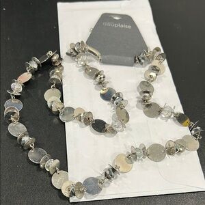 Silver Disc Necklace